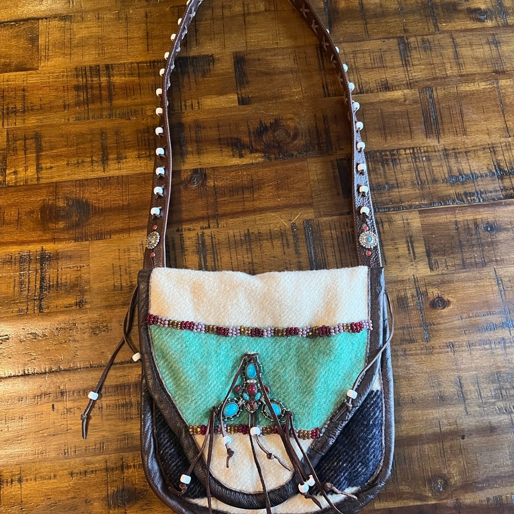 Bohemian Beaded Refurbished Shoulder Bag - Hudson Bay